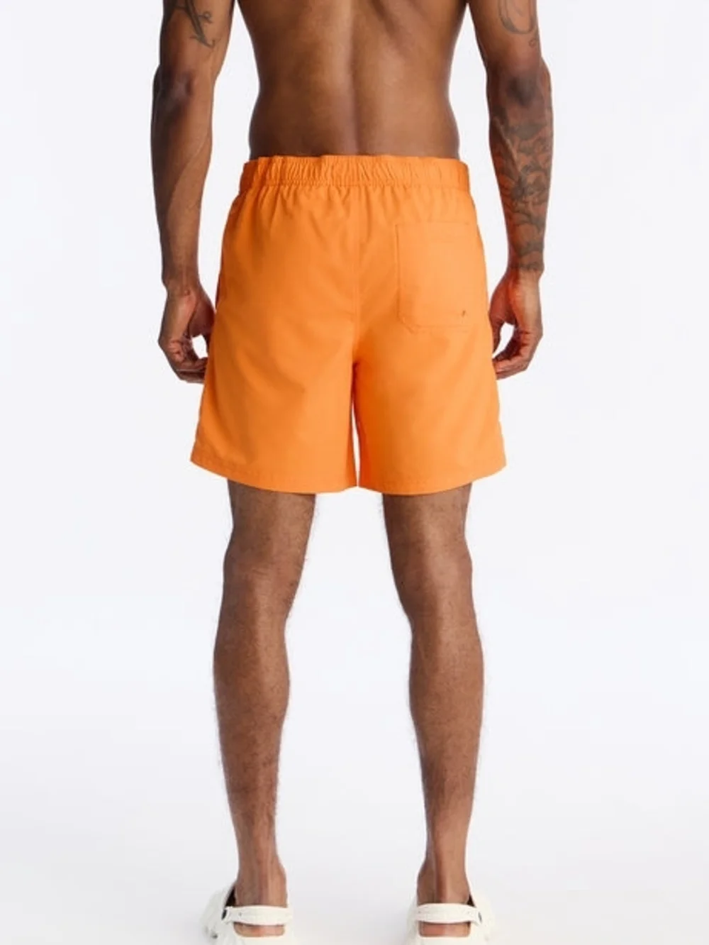 'DOPE' Orange Men's Swim Trunks - L - Hypebeast Streetwear Athletic